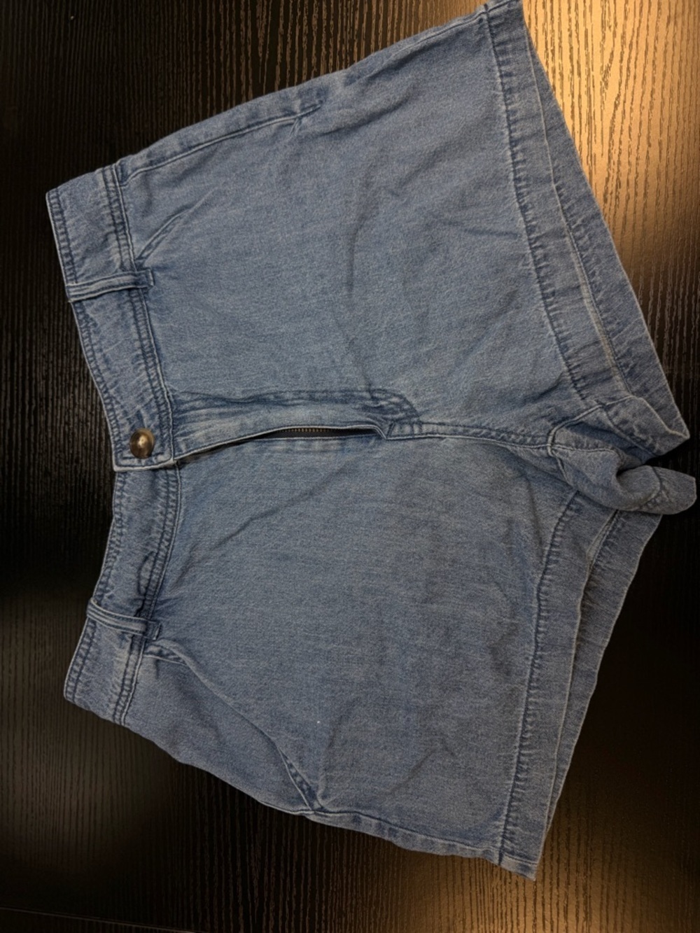 Denim High-Rise Blue Shorts